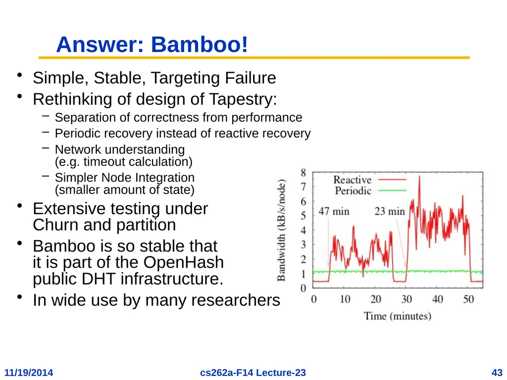 EECS 262a Advanced Topics in Computer Systems - slide 43 of 53
