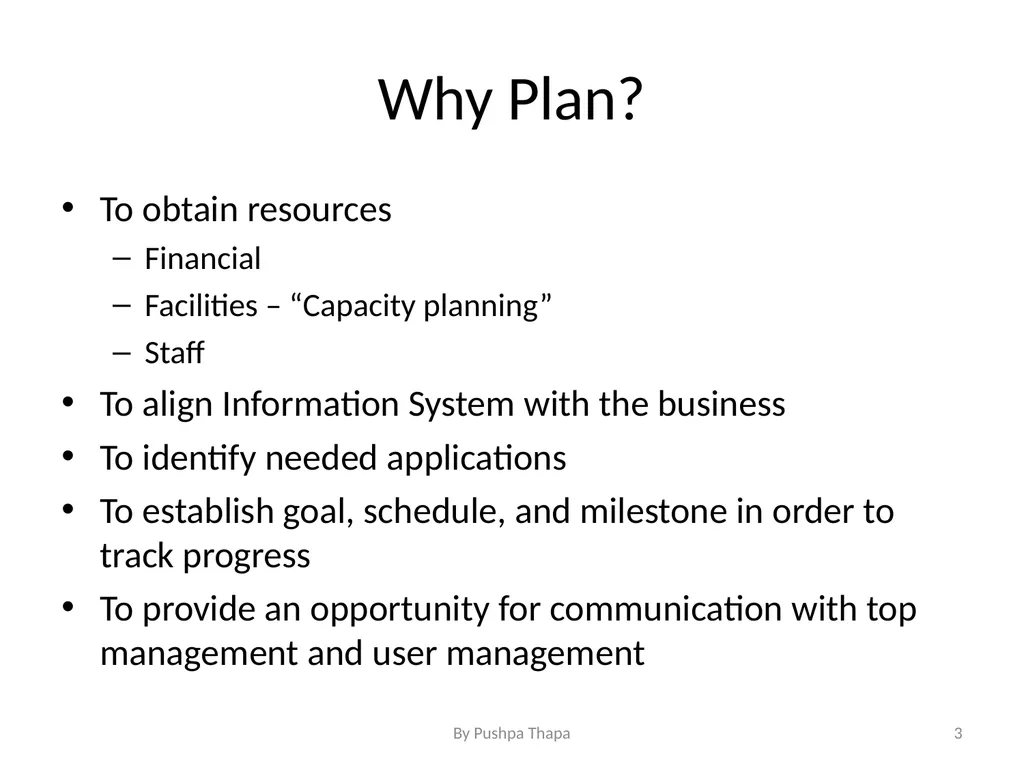 Planning for Information System Chapter - 5 - slide 3 of 23