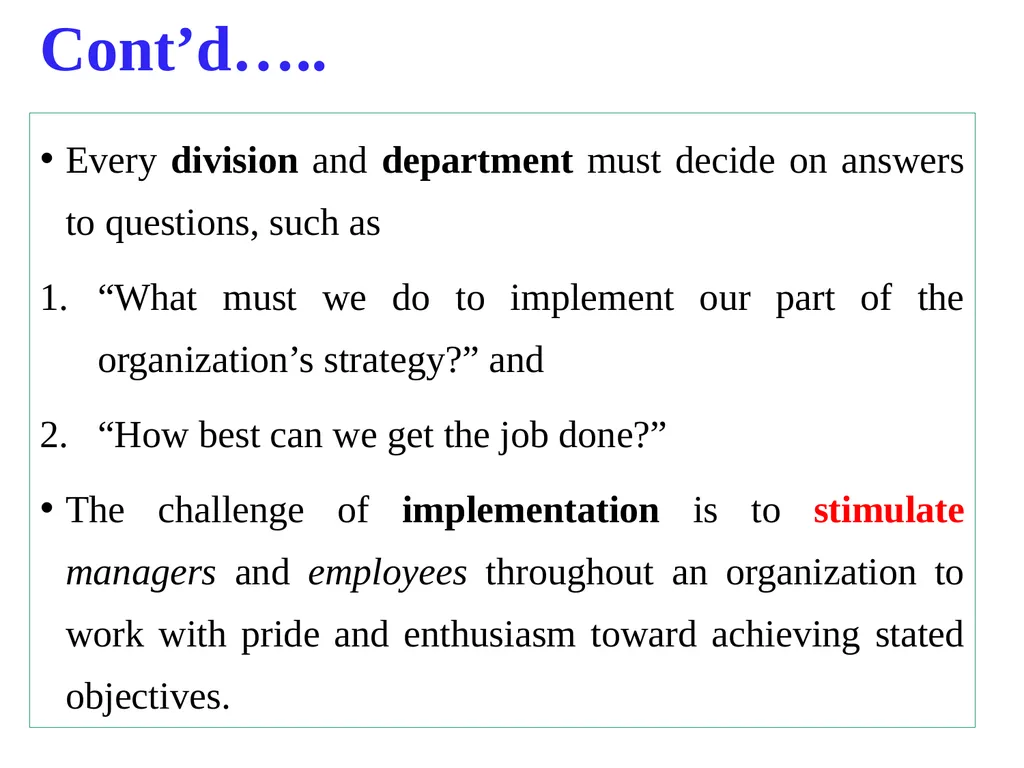 ADVANCED STRATEGIC MANAGEMENT Chapter One OVERVIEW - slide 10 of 40