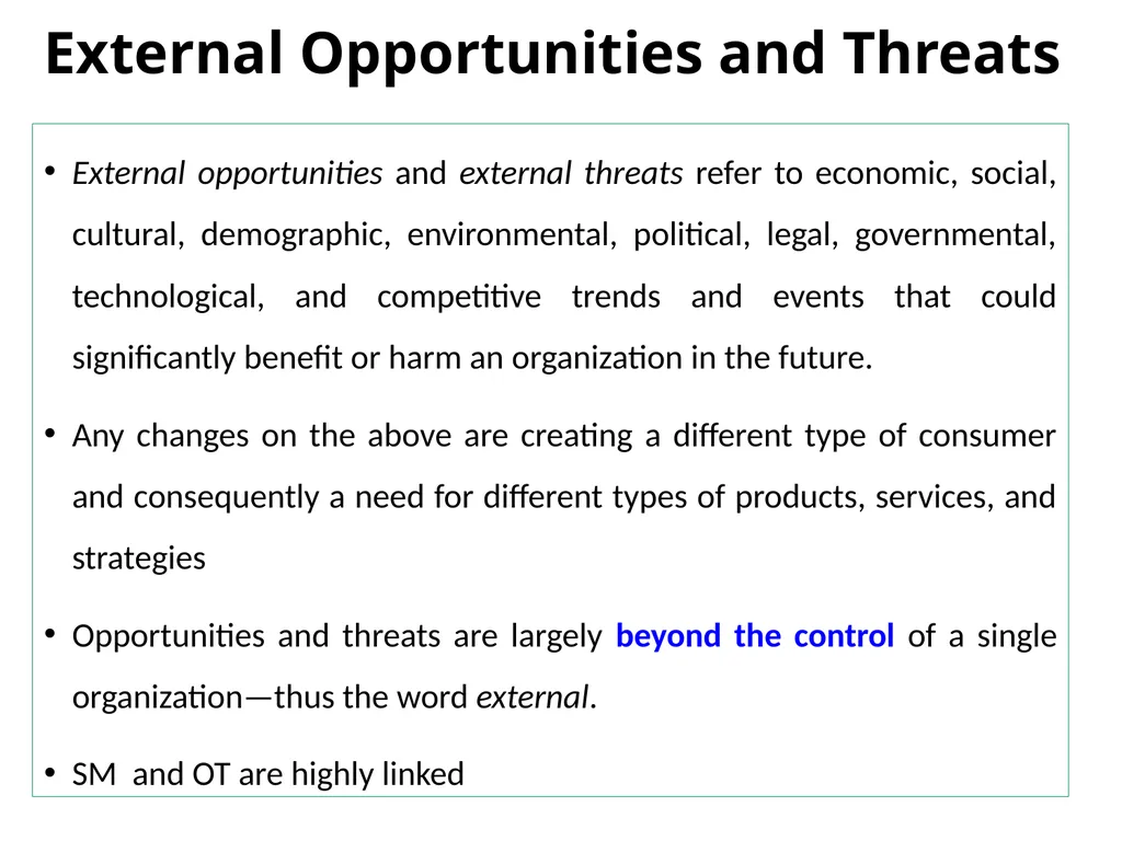 ADVANCED STRATEGIC MANAGEMENT Chapter One OVERVIEW - slide 19 of 40