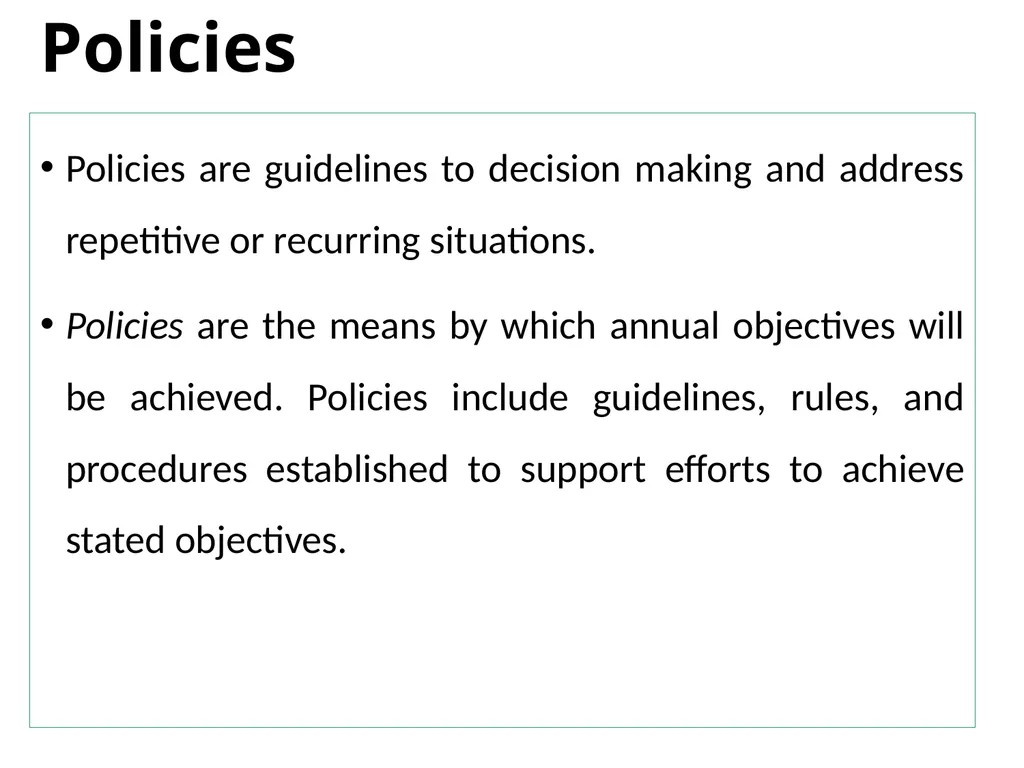ADVANCED STRATEGIC MANAGEMENT Chapter One OVERVIEW - slide 27 of 40