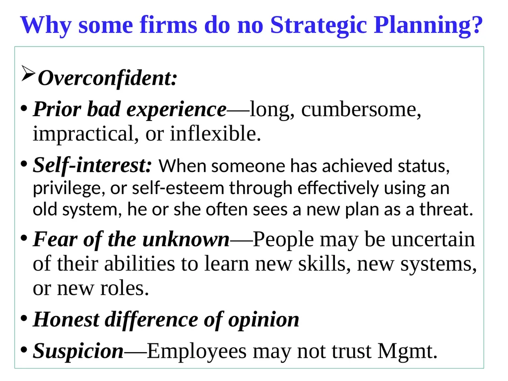 ADVANCED STRATEGIC MANAGEMENT Chapter One OVERVIEW - slide 35 of 40