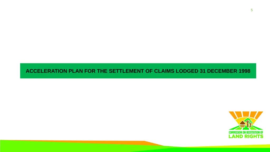 Operation Phakisa report PRESENTATION TO THE - slide 5 of 15