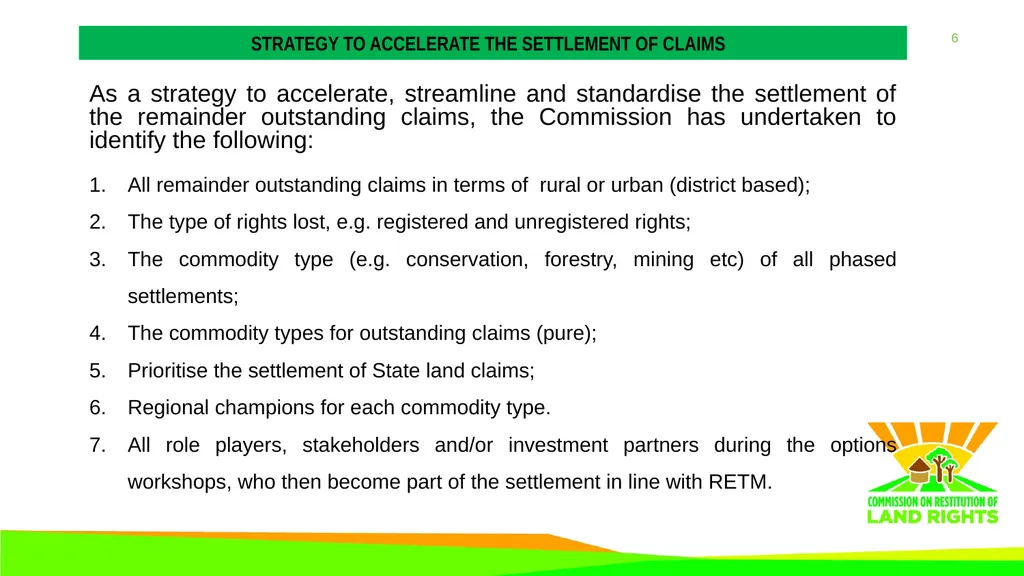 Operation Phakisa report PRESENTATION TO THE - slide 6 of 15