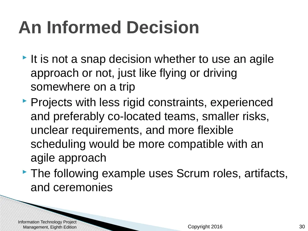 Chapter 3: The Project Management Process Groups: - slide 30 of 44
