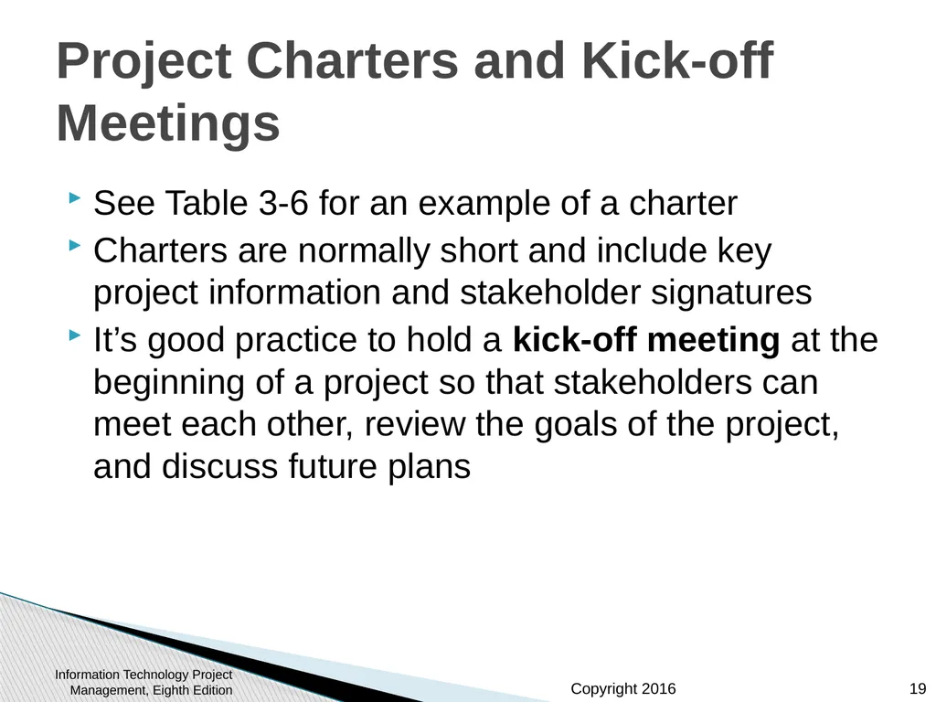 Chapter 3: The Project Management Process Groups: - slide 19 of 44