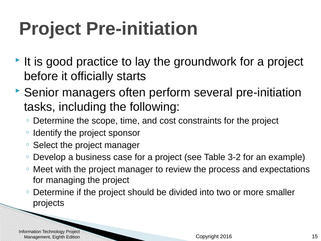Chapter 3: The Project Management Process Groups: - slide 15 of 44