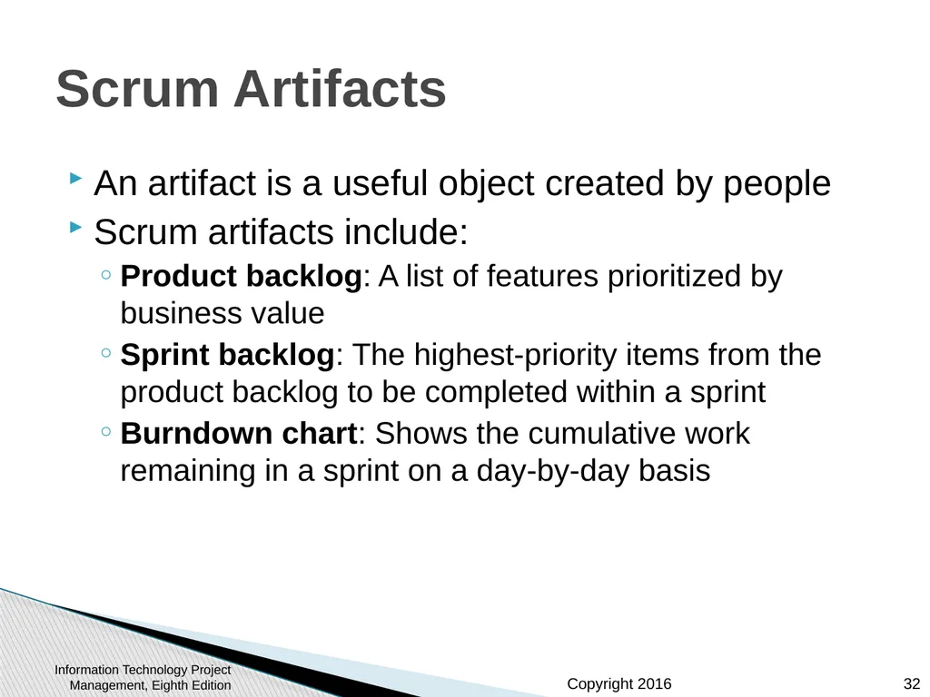 Chapter 3: The Project Management Process Groups: - slide 32 of 44