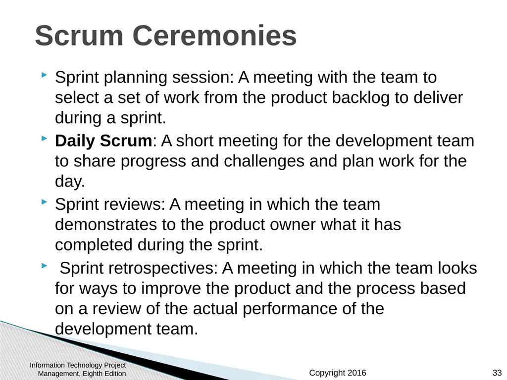 Chapter 3: The Project Management Process Groups: - slide 33 of 44