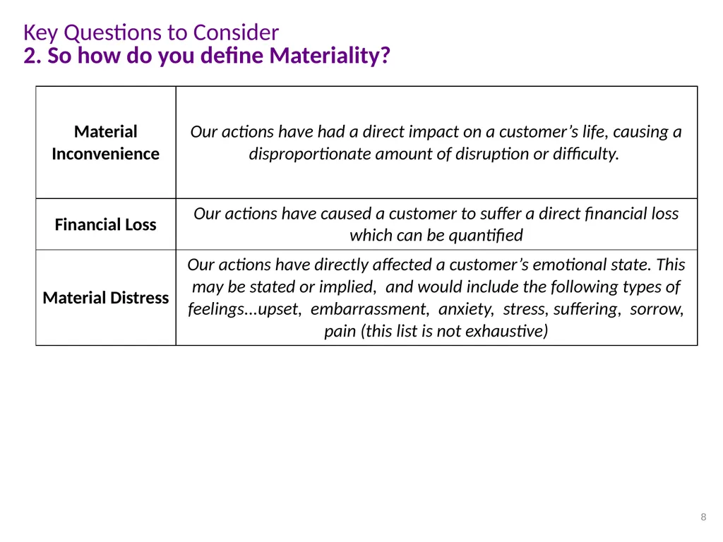 CPD Lunchtime Meeting Complaints Implementation of - slide 8 of 17