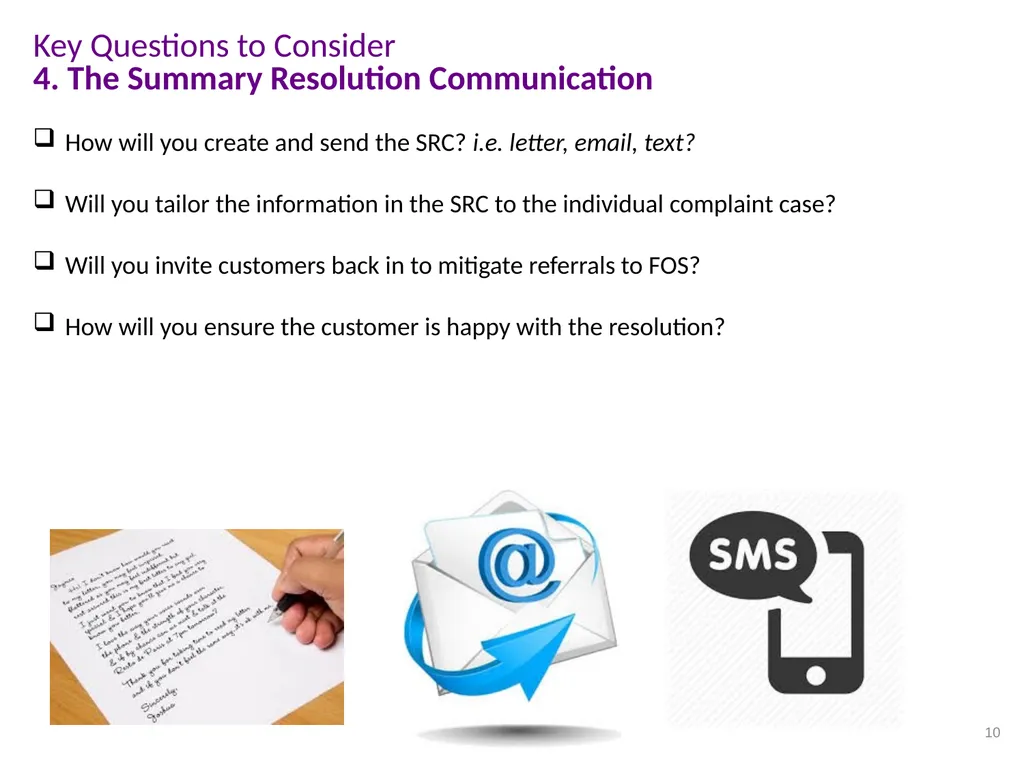 CPD Lunchtime Meeting Complaints Implementation of - slide 10 of 17