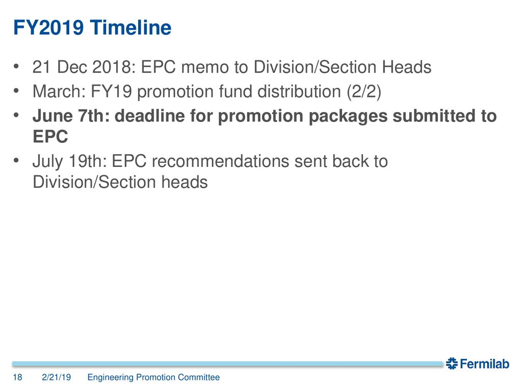 Engineering Promotion Committee John Anderson, - slide 18 of 19