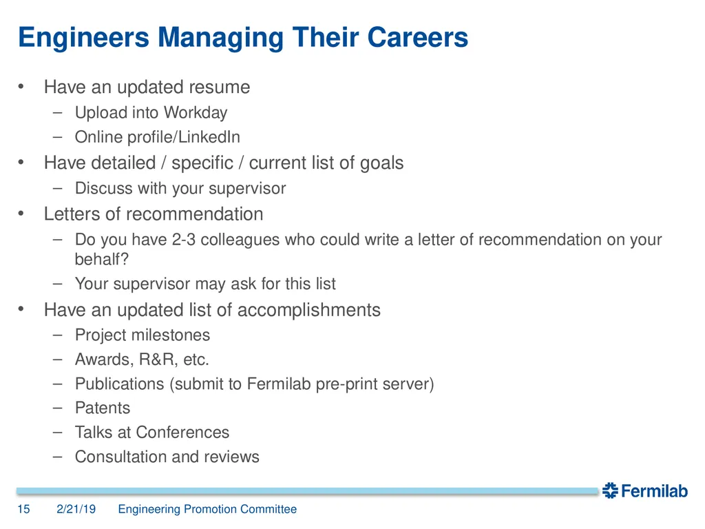 Engineering Promotion Committee John Anderson, - slide 15 of 19