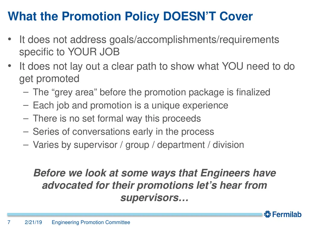 Engineering Promotion Committee John Anderson, - slide 7 of 19