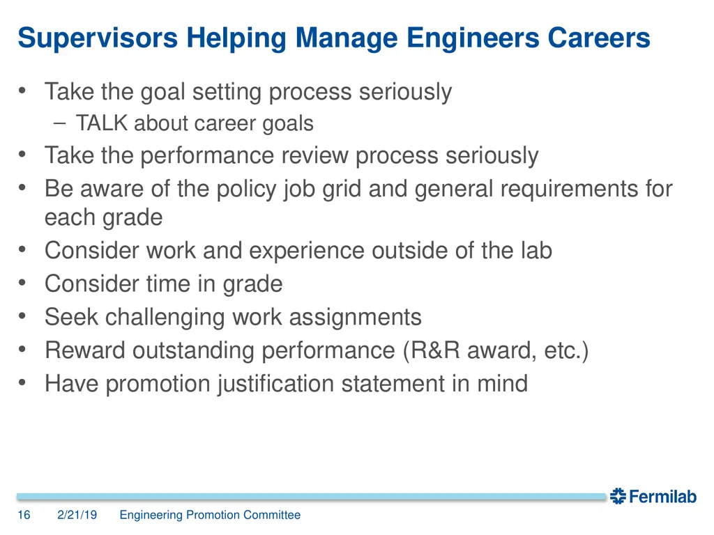 Engineering Promotion Committee John Anderson, - slide 16 of 19