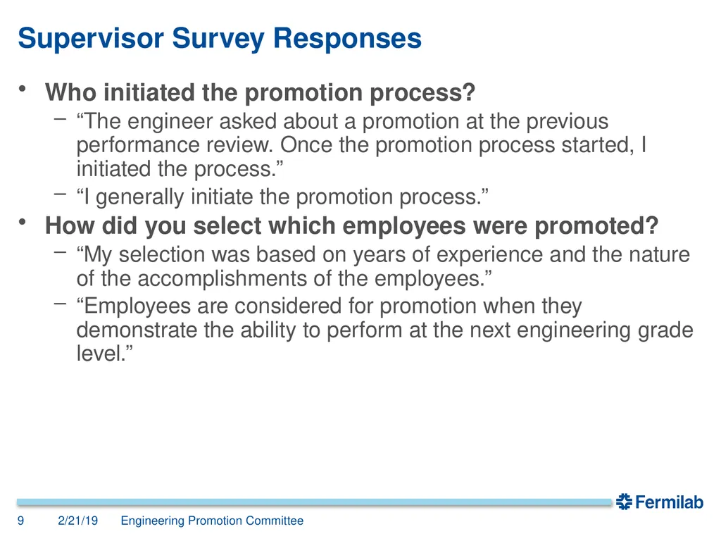Engineering Promotion Committee John Anderson, - slide 9 of 19