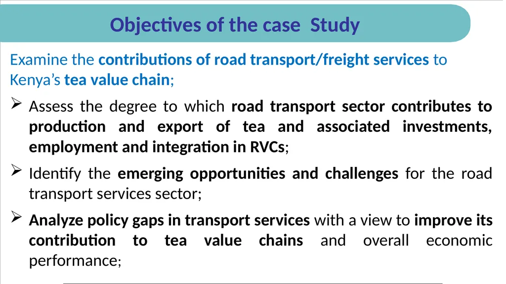Examining Road Transport Services in Kenya: A Case - slide 4 of 20