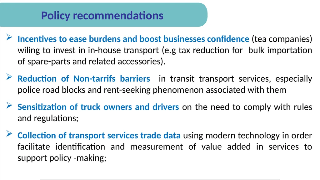 Examining Road Transport Services in Kenya: A Case - slide 17 of 20