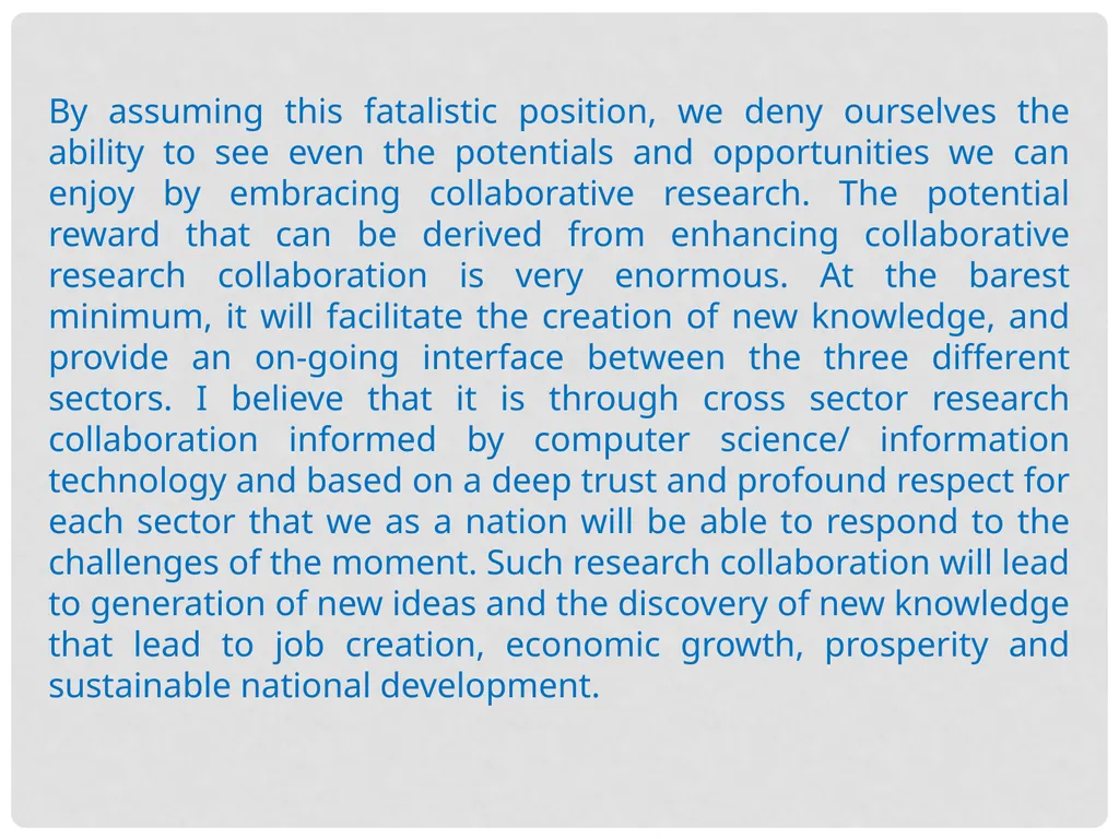 A Speech Delivered at the CPN 2014 Information - slide 26 of 28