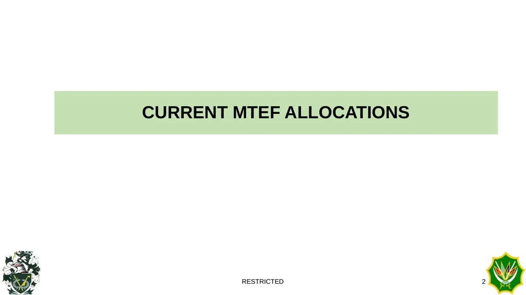 BUDGET REDUCTIONS TRENDS RESTRICTED 1 Personnel - slide 2 of 14