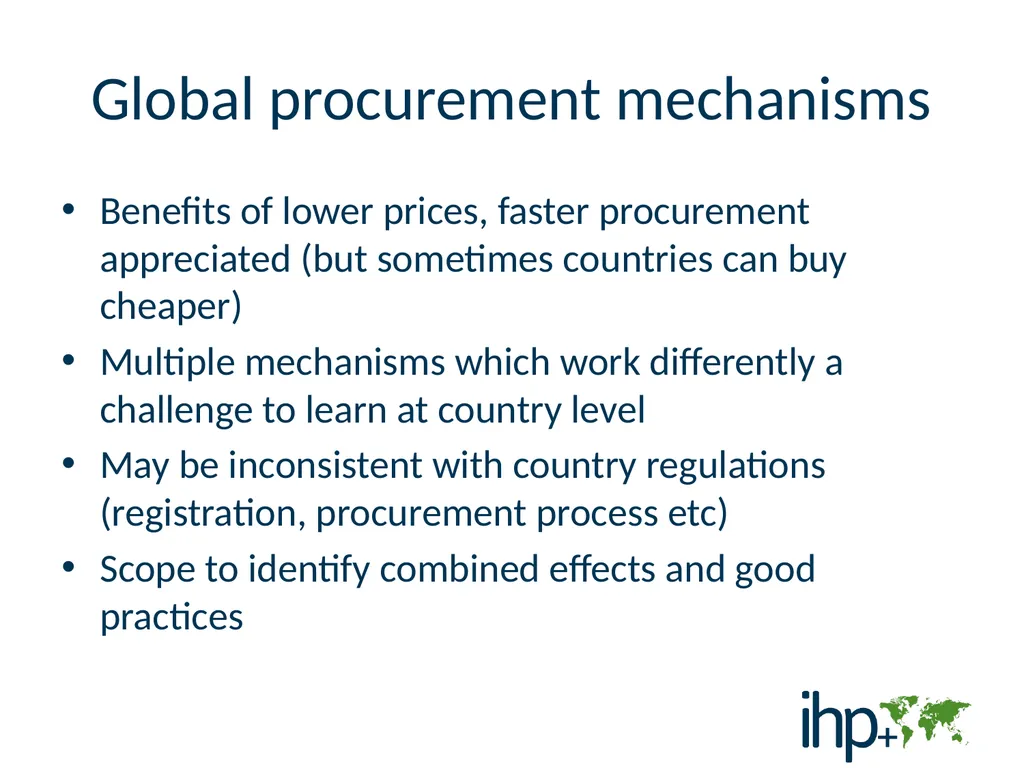 Procurement and Supply Management Potential roles - slide 5 of 7