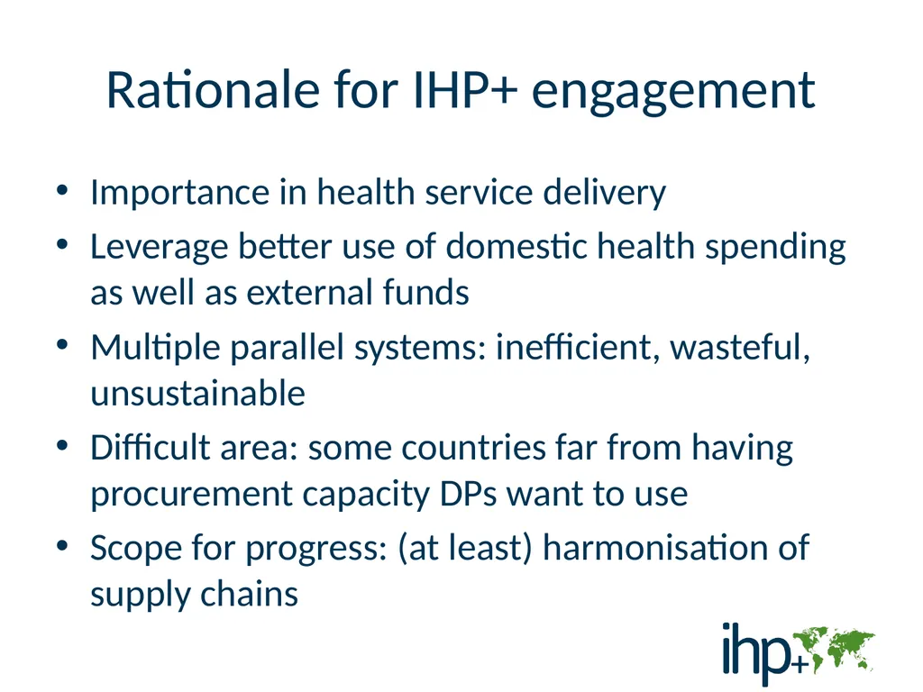 Procurement and Supply Management Potential roles - slide 2 of 7