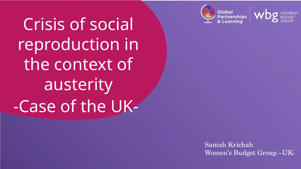 Crisis of social reproduction in the context of