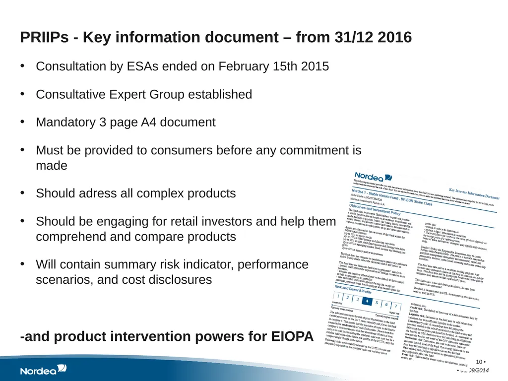 Consumer Protection Working Party Meeting Sponsor - slide 10 of 13