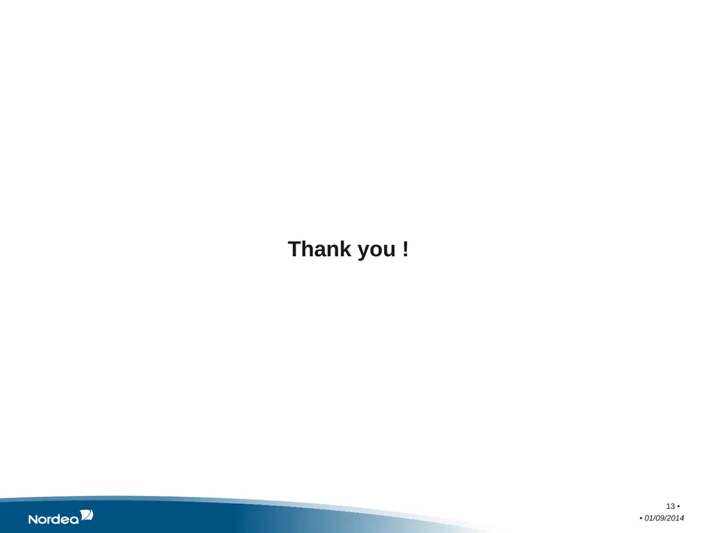 Consumer Protection Working Party Meeting Sponsor - slide 13 of 13