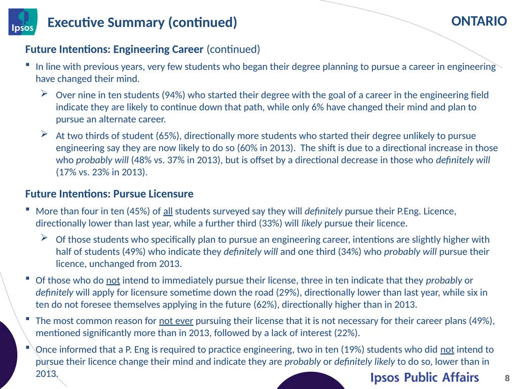 2014 Final Year Engineering Student Survey - - slide 8 of 74