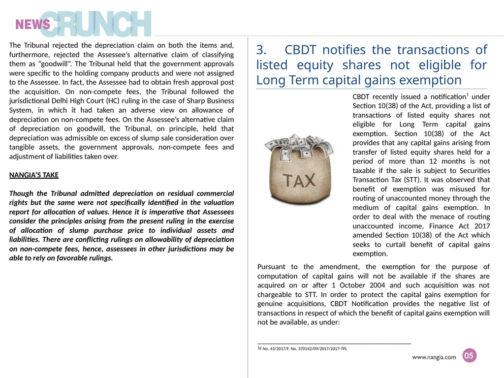 WHAT'S INSIDE... Direct Tax International Tax - slide 5 of 12