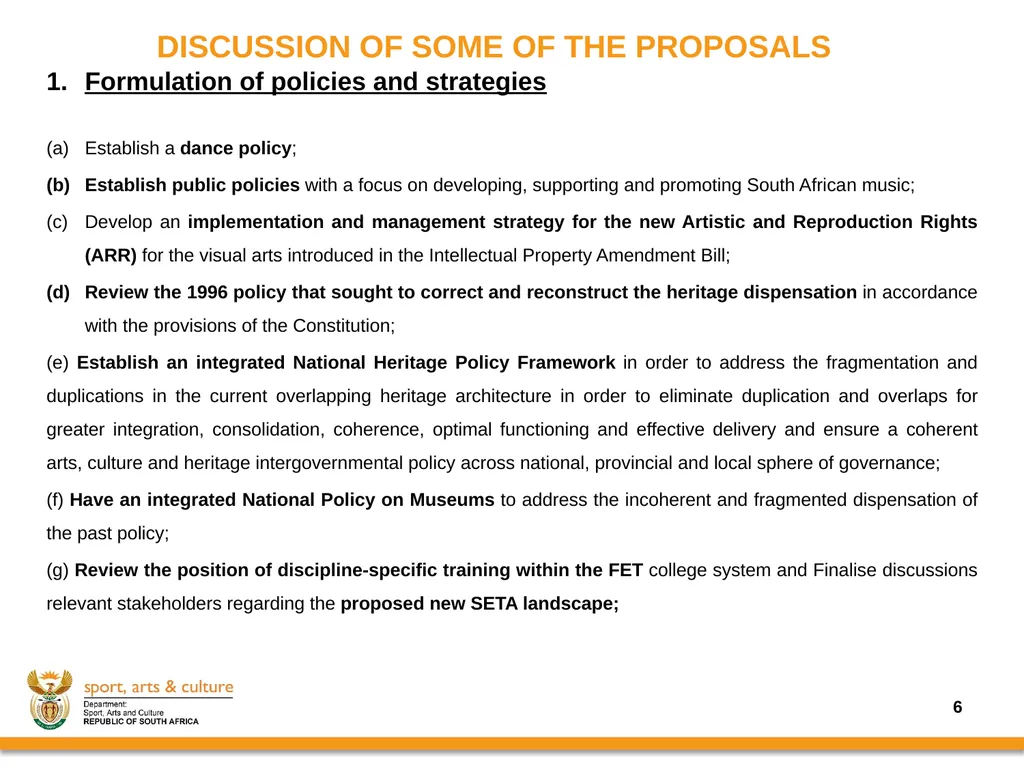 Progress on the Implementation of the revised - slide 6 of 36
