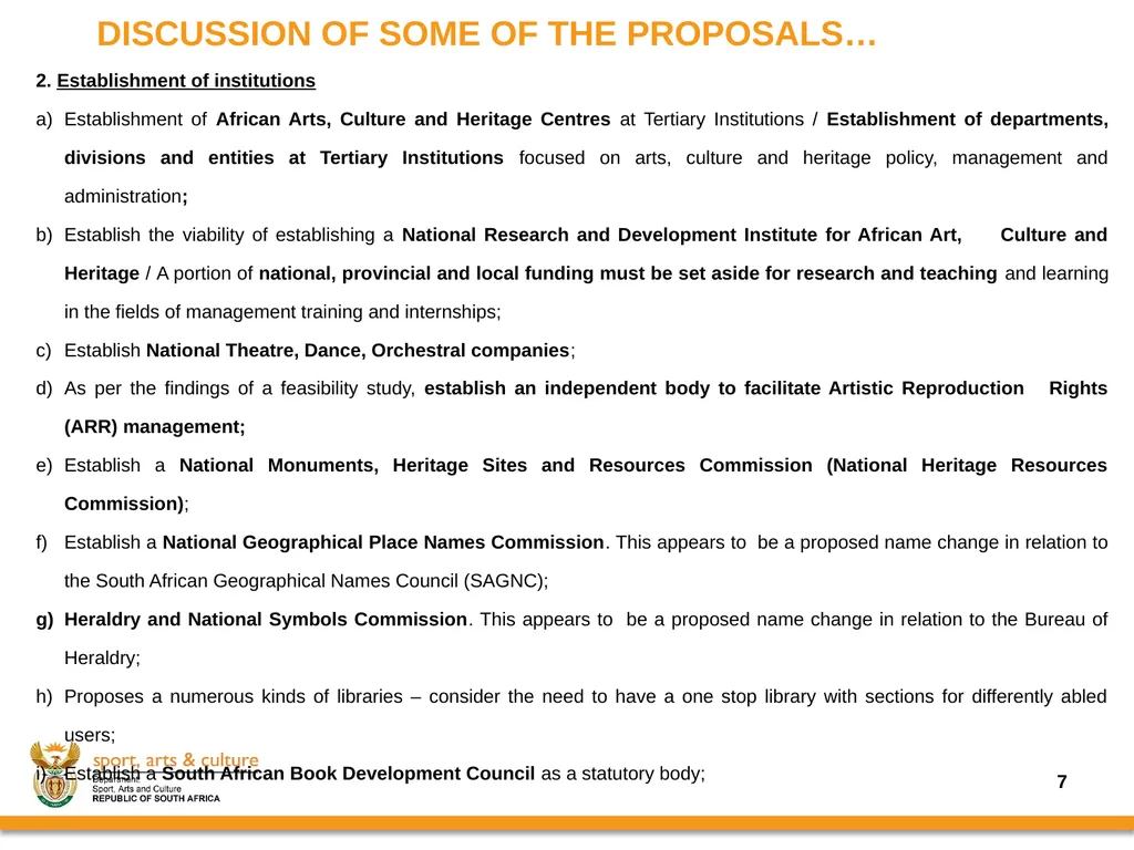 Progress on the Implementation of the revised - slide 7 of 36