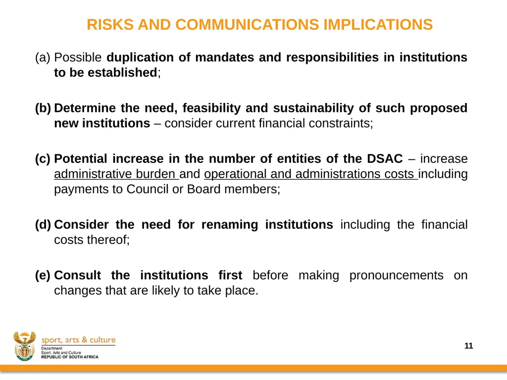 Progress on the Implementation of the revised - slide 11 of 36