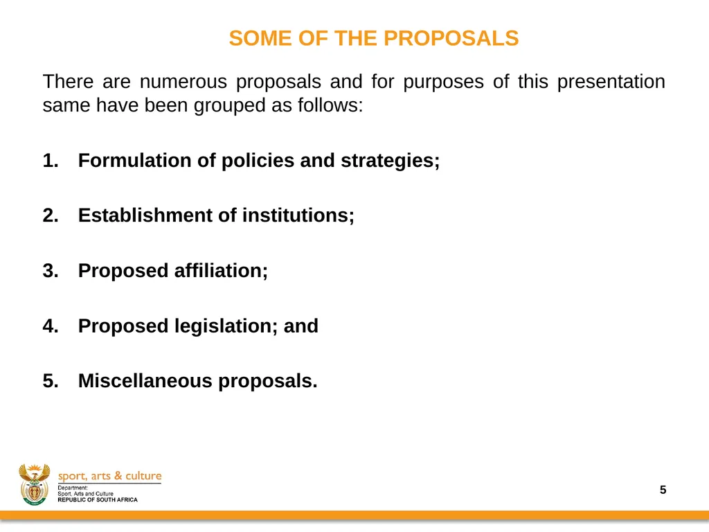Progress on the Implementation of the revised - slide 5 of 36