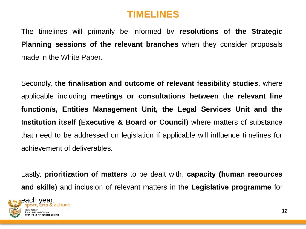 Progress on the Implementation of the revised - slide 12 of 36
