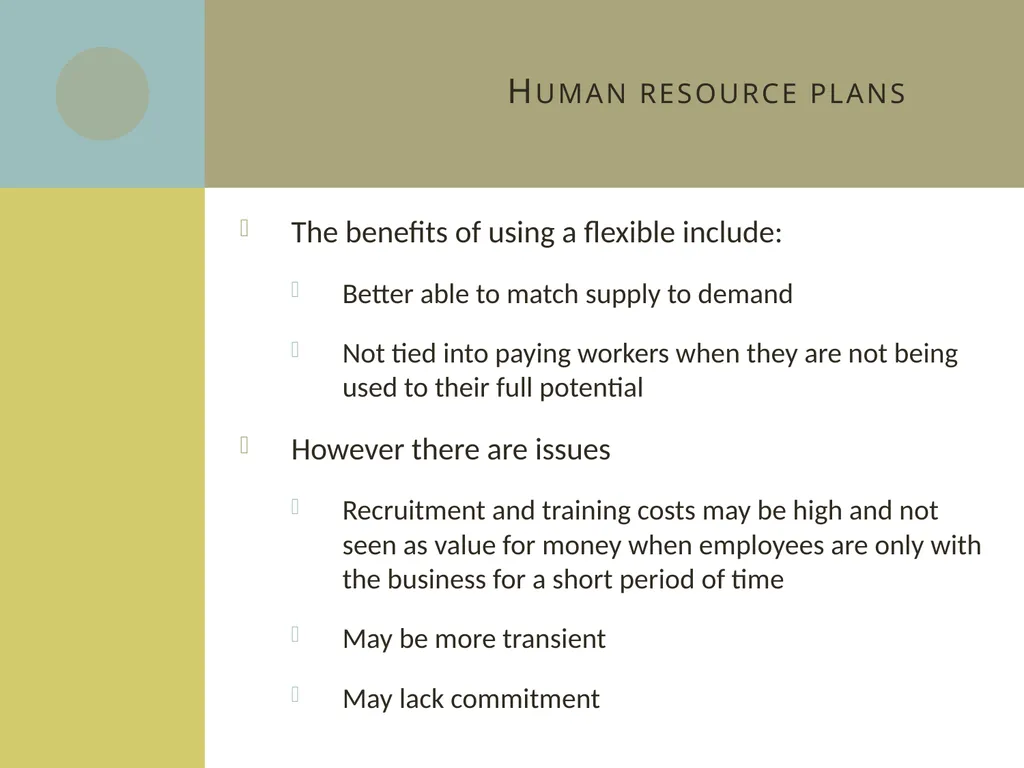 Learning aim C: Managing human resources C2 Human - slide 12 of 25