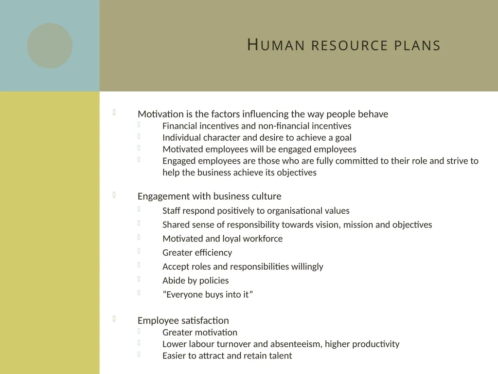 Learning aim C: Managing human resources C2 Human - slide 23 of 25