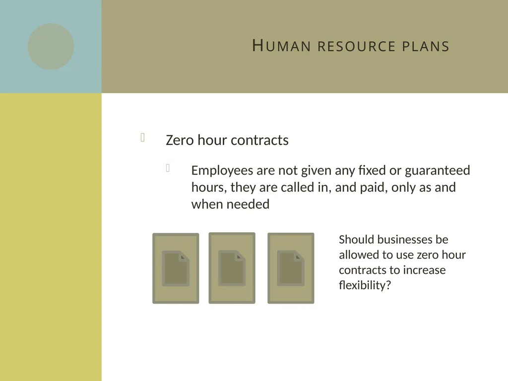 Learning aim C: Managing human resources C2 Human - slide 9 of 25