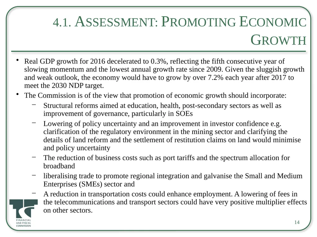 Briefing on the 2017 Appropriation Bill For an - slide 14 of 25