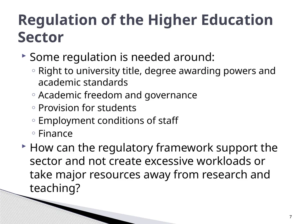 The Green Paper, TEF and Implications for - slide 7 of 10