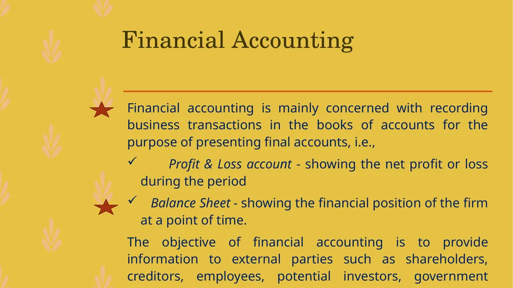 MANAGEMENT ACCOUNTING -An Introduction - slide 3 of 19