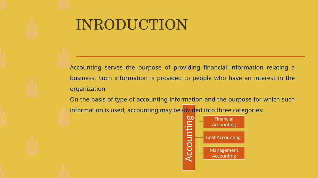MANAGEMENT ACCOUNTING -An Introduction - slide 2 of 19