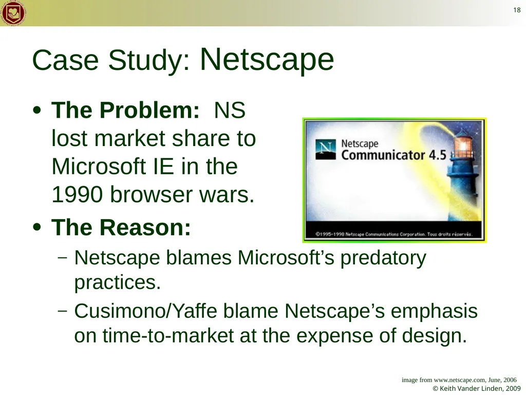 CS 262 Software Engineering Keith Vander Linden - slide 18 of 24