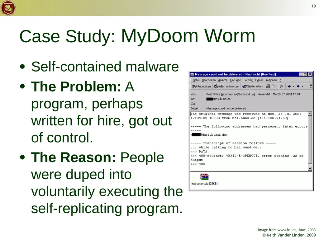 CS 262 Software Engineering Keith Vander Linden - slide 19 of 24