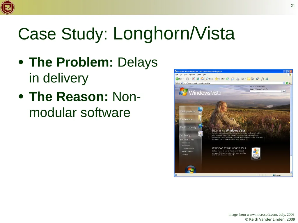 CS 262 Software Engineering Keith Vander Linden - slide 21 of 24