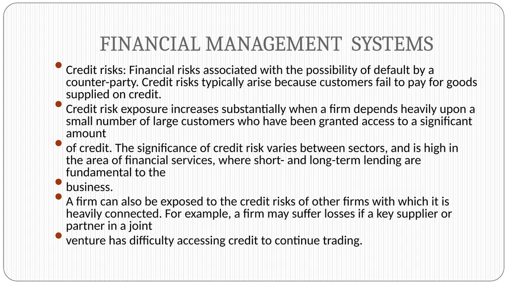 UNIT 15: FINANCIAL MANAGEMENT Unit code M/508/0527 - slide 22 of 28