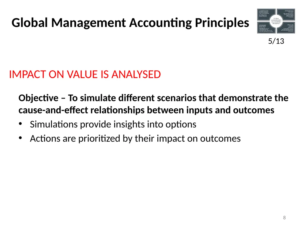 Global Management Accounting Principles overview - slide 8 of 19