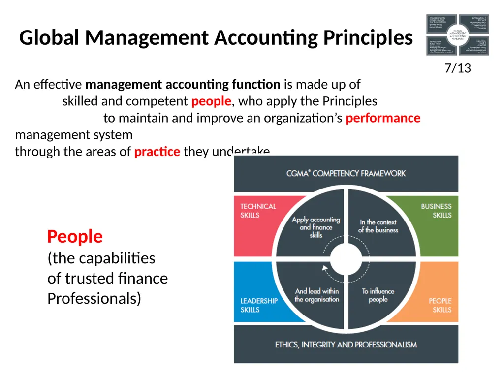 Global Management Accounting Principles overview - slide 10 of 19