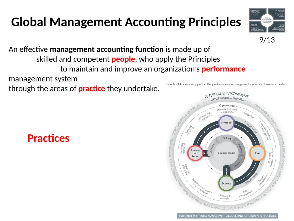Global Management Accounting Principles overview - slide 12 of 19
